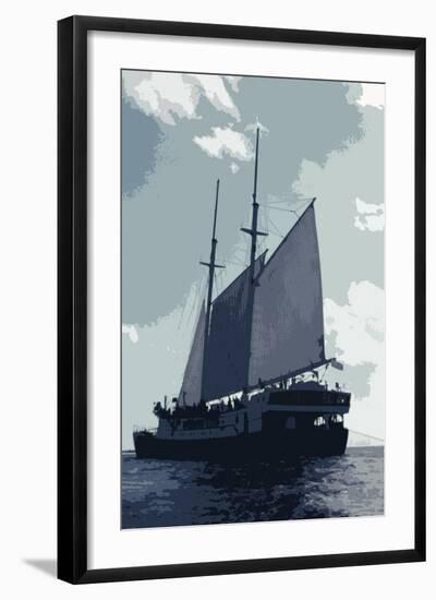 Caribbean Vessel I-Carolyn Longley-Framed Photographic Print