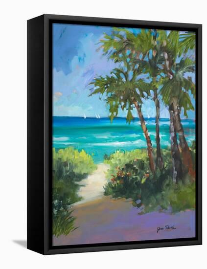 Caribbean View I-Jane Slivka-Framed Stretched Canvas