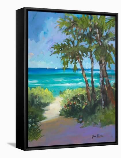 Caribbean View I-Jane Slivka-Framed Stretched Canvas