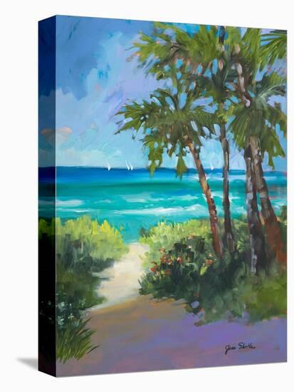 Caribbean View I-Jane Slivka-Stretched Canvas