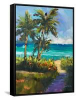 Caribbean View II-Jane Slivka-Framed Stretched Canvas