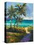 Caribbean View II-Jane Slivka-Stretched Canvas