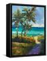 Caribbean View II-Jane Slivka-Framed Stretched Canvas