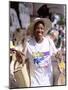 Caribbean Woman, Straw Market, Nassau, Bahamas, Caribbean Islands-null-Mounted Photographic Print