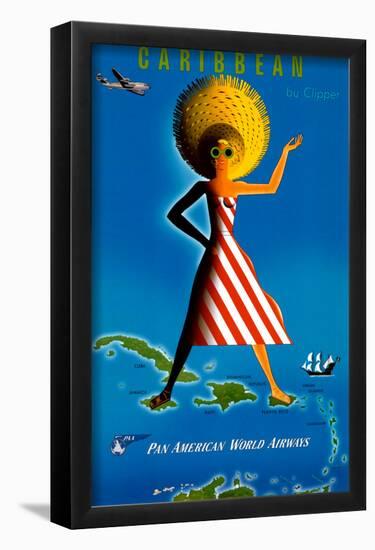 Caribbean-null-Framed Poster