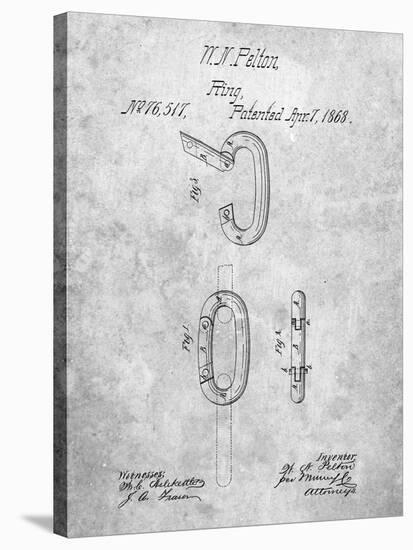 Caribiner Ring Patent-Cole Borders-Stretched Canvas