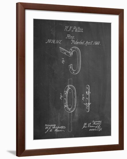 Caribiner Ring Patent-null-Framed Art Print
