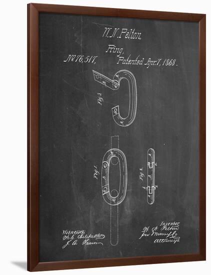 Caribiner Ring Patent-null-Framed Art Print