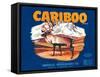 Cariboo Apple Label - Oroville, WA-Lantern Press-Framed Stretched Canvas