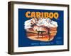 Cariboo Apple Label - Oroville, WA-Lantern Press-Framed Art Print