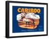 Cariboo Apple Label - Oroville, WA-Lantern Press-Framed Art Print