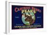 Cariboo Pear Label - Canada-Lantern Press-Framed Art Print