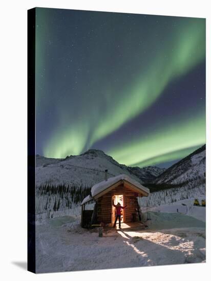 Caribou Bluff Cabin, White Mountain National Recreation Area, Alaska, USA-Hugh Rose-Stretched Canvas