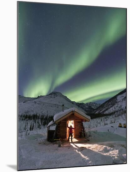 Caribou Bluff Cabin, White Mountain National Recreation Area, Alaska, USA-Hugh Rose-Mounted Photographic Print