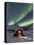 Caribou Bluff Cabin, White Mountain National Recreation Area, Alaska, USA-Hugh Rose-Stretched Canvas