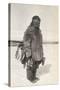 Caribou Eskimo Wearing Snow Glasses Made of Wood, Canada, 1921-24-Knud Rasmussen-Stretched Canvas