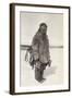 Caribou Eskimo Wearing Snow Glasses Made of Wood, Canada, 1921-24-Knud Rasmussen-Framed Photographic Print