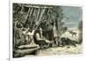 Caribou Hunt Canada 19th Century-null-Framed Giclee Print