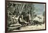 Caribou Hunt Canada 19th Century-null-Framed Giclee Print