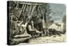 Caribou Hunt Canada 19th Century-null-Stretched Canvas