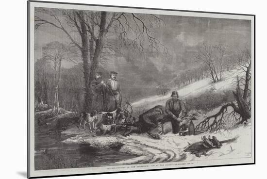 Caribou-Hunting in New Brunswick, In at the Death-null-Mounted Giclee Print