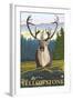 Caribou in the Wild, West Yellowstone, Montana-Lantern Press-Framed Art Print