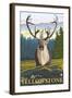 Caribou in the Wild, West Yellowstone, Montana-Lantern Press-Framed Art Print