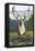 Caribou in the Wild, West Yellowstone, Montana-Lantern Press-Framed Stretched Canvas