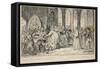 Caricature Abbat of Unreason-George F. Henry-Framed Stretched Canvas