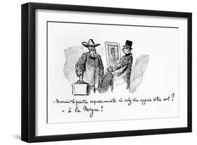 Caricature About Painting; Mr. Impressionist Painter, Where Have You Learned Your Art?-Cham-Framed Giclee Print