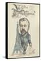 Caricature de Gustave Eiffel, parue dans "le Central"-null-Framed Stretched Canvas