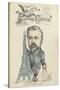 Caricature de Gustave Eiffel, parue dans "le Central"-null-Stretched Canvas