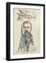 Caricature de Gustave Eiffel, parue dans "le Central"-null-Framed Giclee Print