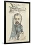 Caricature de Gustave Eiffel, parue dans "le Central"-null-Framed Giclee Print