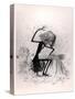 Caricature Depicting Franz Liszt Playing the Piano, 1845-null-Stretched Canvas