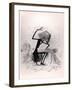 Caricature Depicting Franz Liszt Playing the Piano, 1845-null-Framed Giclee Print