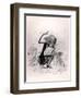 Caricature Depicting Franz Liszt Playing the Piano, 1845-null-Framed Premium Giclee Print