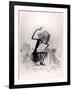 Caricature Depicting Franz Liszt Playing the Piano, 1845-null-Framed Giclee Print