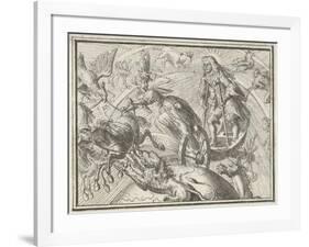 Caricature Depicting Louis XIV as Apollo in His Chariot, 1701-Romeyn De Hooghe-Framed Giclee Print