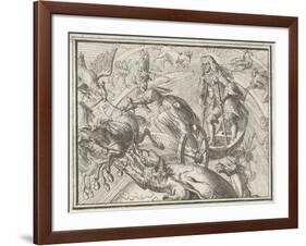 Caricature Depicting Louis XIV as Apollo in His Chariot, 1701-Romeyn De Hooghe-Framed Giclee Print