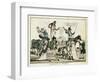 Caricature Depicting Quack Doctors Offering Vaccines-null-Framed Giclee Print