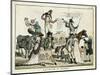 Caricature Depicting Quack Doctors Offering Vaccines-null-Mounted Giclee Print