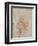 Caricature Head Study of an Old Man, circa 1500-05-Leonardo da Vinci-Framed Giclee Print