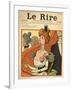 Caricature of a French Marquise, from the Front Cover of 'Le Rire', 12th March 1898-Metivet-Framed Giclee Print