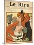 Caricature of a French Marquise, from the Front Cover of 'Le Rire', 12th March 1898-Metivet-Mounted Giclee Print