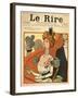 Caricature of a French Marquise, from the Front Cover of 'Le Rire', 12th March 1898-Metivet-Framed Giclee Print