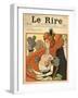 Caricature of a French Marquise, from the Front Cover of 'Le Rire', 12th March 1898-Metivet-Framed Giclee Print