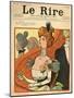 Caricature of a French Marquise, from the Front Cover of 'Le Rire', 12th March 1898-Metivet-Mounted Giclee Print