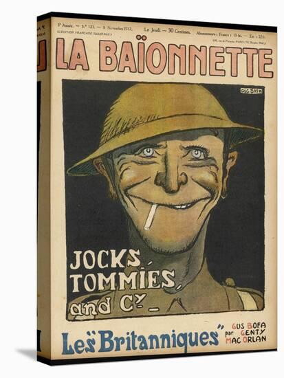 Caricature of a 'tommy', as Seen by the French-null-Stretched Canvas