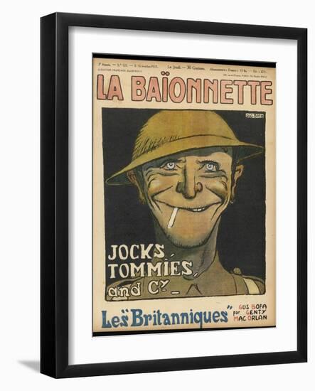 Caricature of a 'tommy', as Seen by the French-null-Framed Art Print